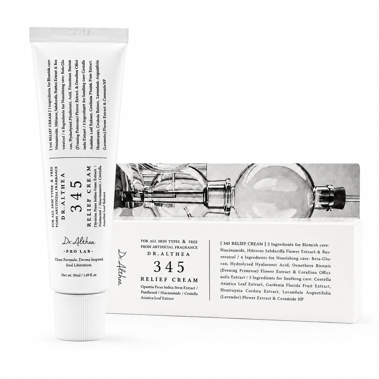 Dr. Althea 345 Relief Cream – Boîte et Tube 50ml | Crème Apaisante Visage Algérie Dr. Althea 345 Relief Cream – Crème Apaisante K-Beauty Algérie