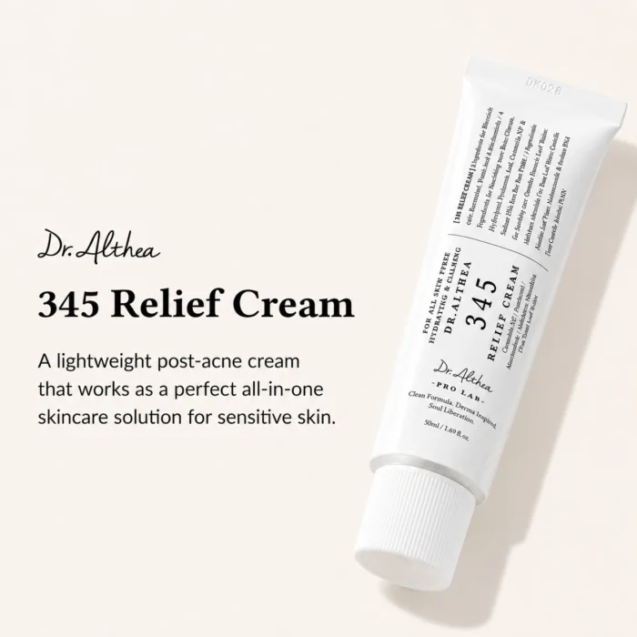 Dr. Althea 345 Relief Cream – Crème apaisante et hydratante visage 50ml K-Beauty Algérie