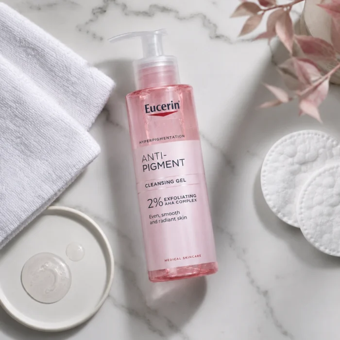 Eucerin Anti-Pigment Gel Nettoyant 400ml — روتين عناية بالبشرة لتوحيد البشرة وتفتيح البقع