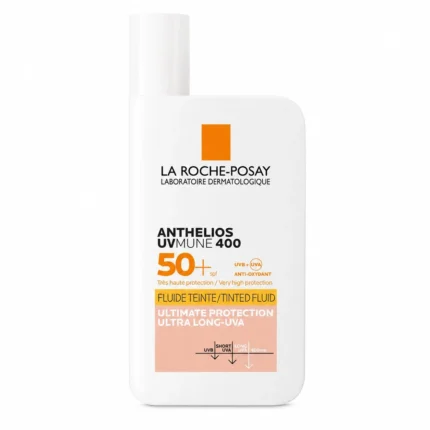 La Roche-Posay Anthelios UVMune 400 Fluide Teinté SPF 50+ - Protection solaire très haute - 50ml