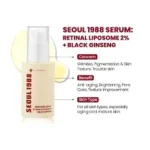 Serum Retinol Seoul 1988 K-Secret – Liposome Rétinal 2% + Ginseng Noir, Bienfaits Anti-Âge