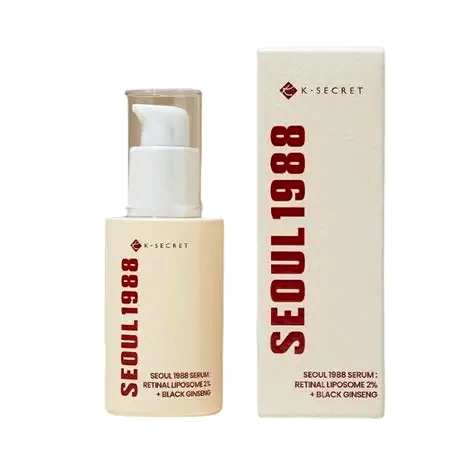 ksecret-seoul-1988-serum-retinal-liposome-2-black-ginseng-with-box Serum Retinol Seoul 1988 K-Secret avec Boite – Liposome Rétinal 2% + Ginseng Noir 30ml